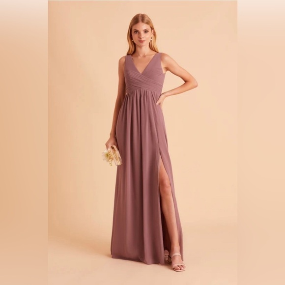 Birdie Grey Laurie Empire Dress - Dark Mauve - NWT Size XS - Picture 1 of 7